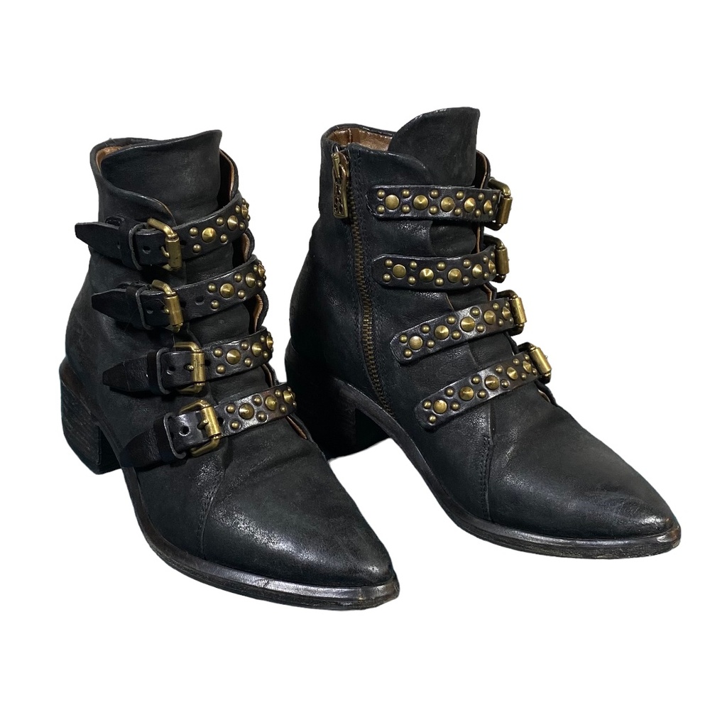 A.S.98 Frankie boots, stylish, leather, size 36, black ankle boots